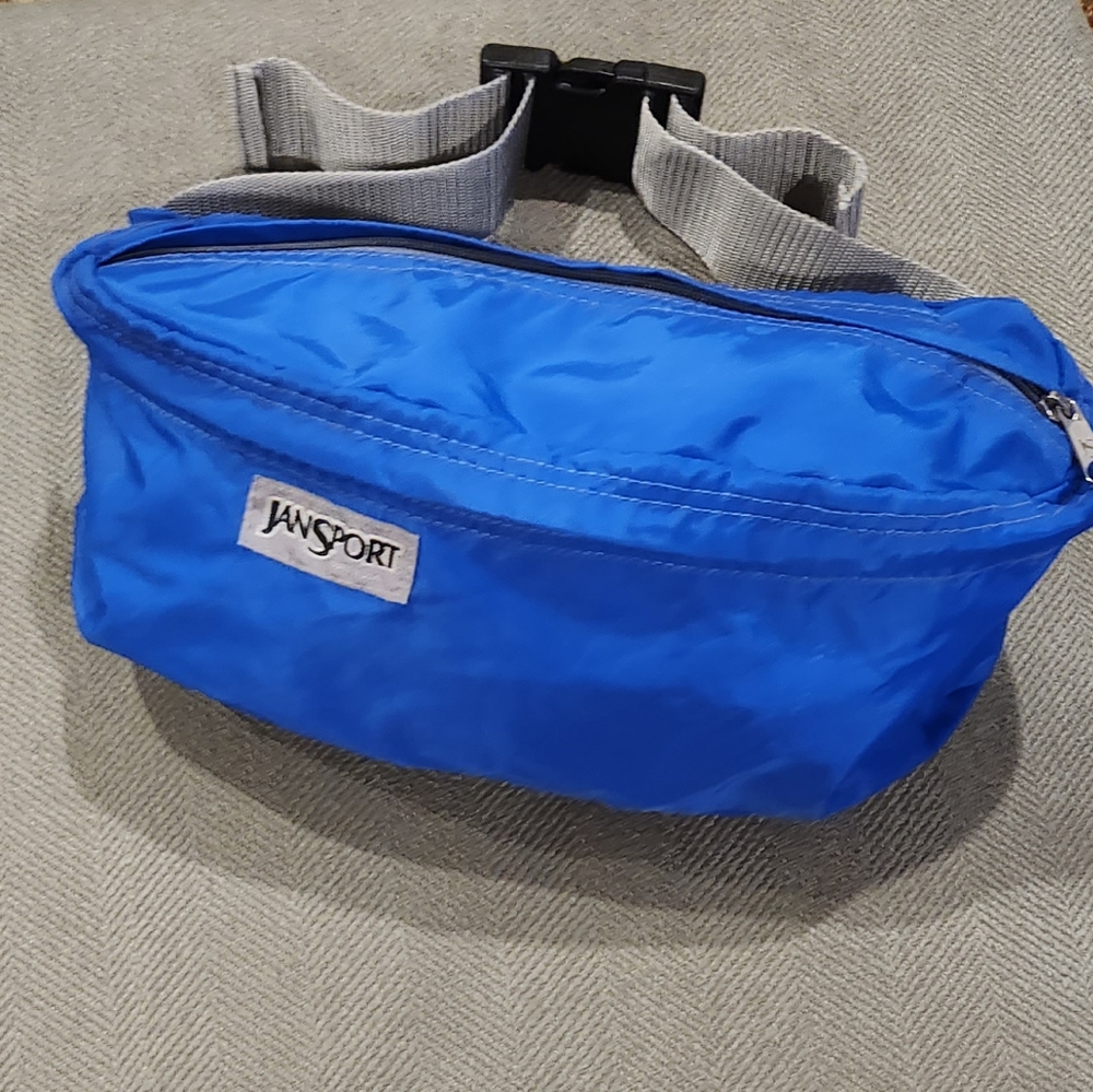 Vintage Jansport Fanny Pack Blue Mint Condition